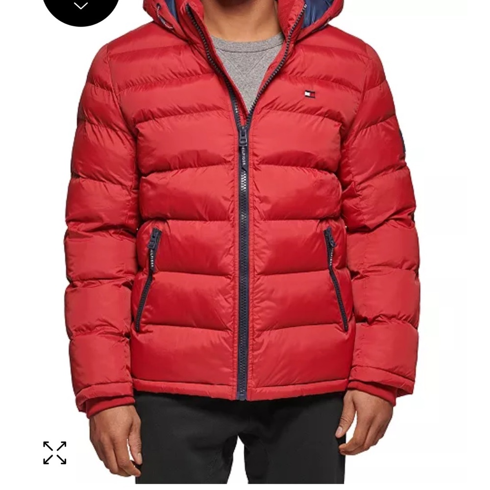 Tommy Hilfiger Quilted Red Jacket